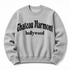 Chateau Marmont Hollywood vintage crewneck sweatshirt in Ash Grey