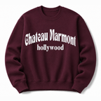 Chateau Marmont Hollywood vintage crewneck sweatshirt in Maroon
