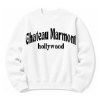 Chateau Marmont Hollywood vintage crewneck sweatshirt White