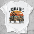 Joshua Tree National Park t-shirt White retro sunset desert landscape California Est 1994 graphic tee