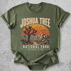 Joshua Tree National Park t-shirt brown retro sunset desert landscape California Est 1994 graphic tee
