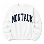 SoHo New York City vintage collegiate crewneck sweatshirt in White 