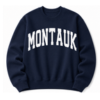 SoHo New York City vintage collegiate crewneck sweatshirt in Navy