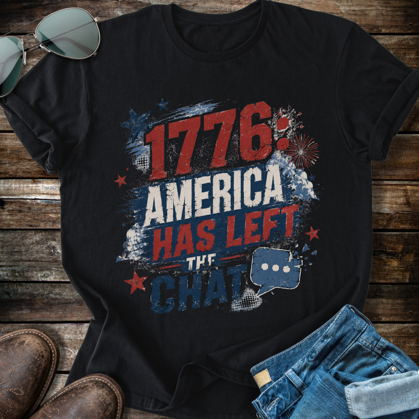 1776 America  Chat  T-shirt