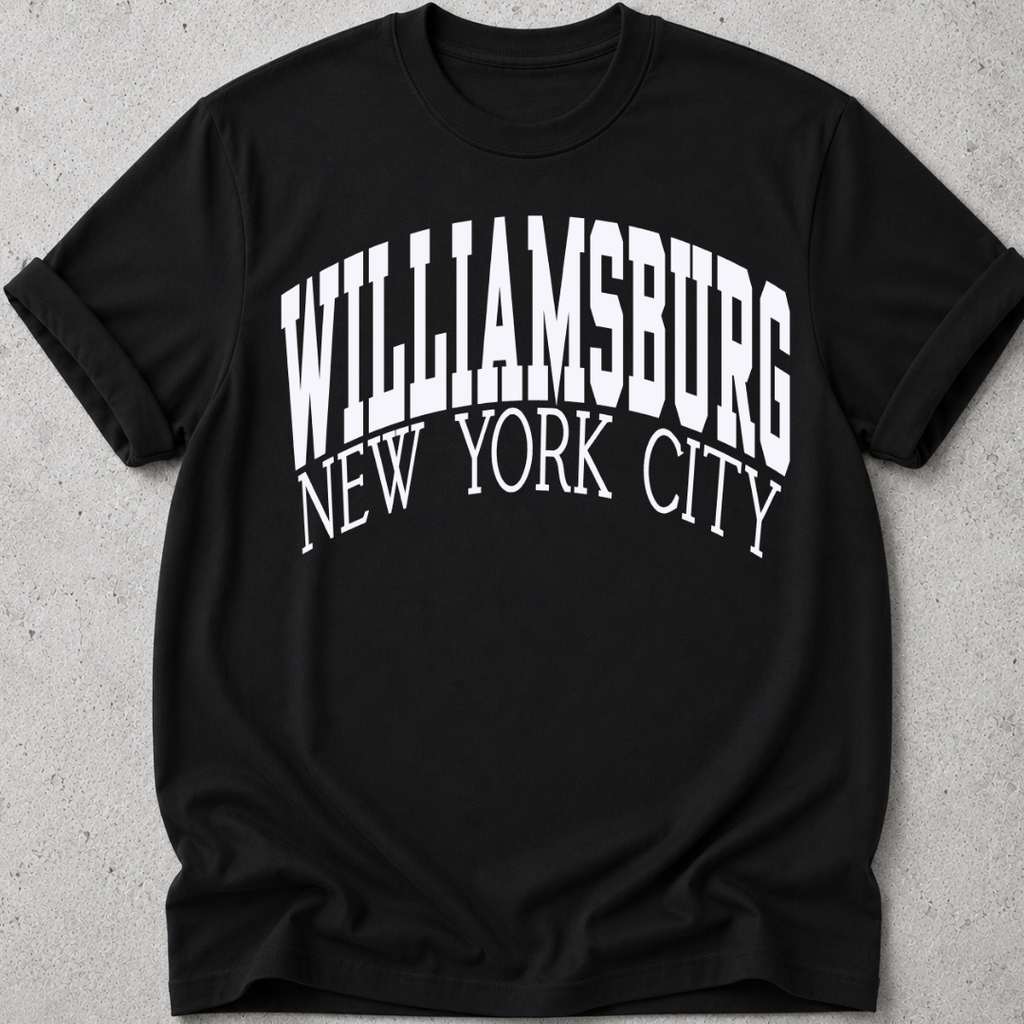 Williamsburg Brooklyn New York City t-shirt in back 
