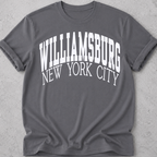 Williamsburg Brooklyn New York City t-shirt in charcoal