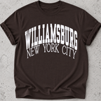 Williamsburg Brooklyn New York City t-shirt in chocolate 