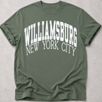 Williamsburg Brooklyn New York City t-shirt  in military green 