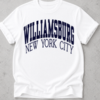 Williamsburg Brooklyn New York City t-shirt in white 