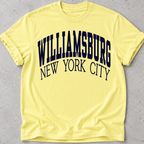 Williamsburg Brooklyn New York City t-shirt in  cornsilk 