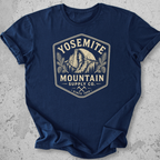Yosemite Mountain Supply Co t-shirt Navy  Half Dome badge graphic tee since 1890