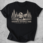 Yosemite National Park vintage bear Half Dome t-shirt in Black 