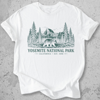 Yosemite National Park vintage bear Half Dome t-shirt in White 