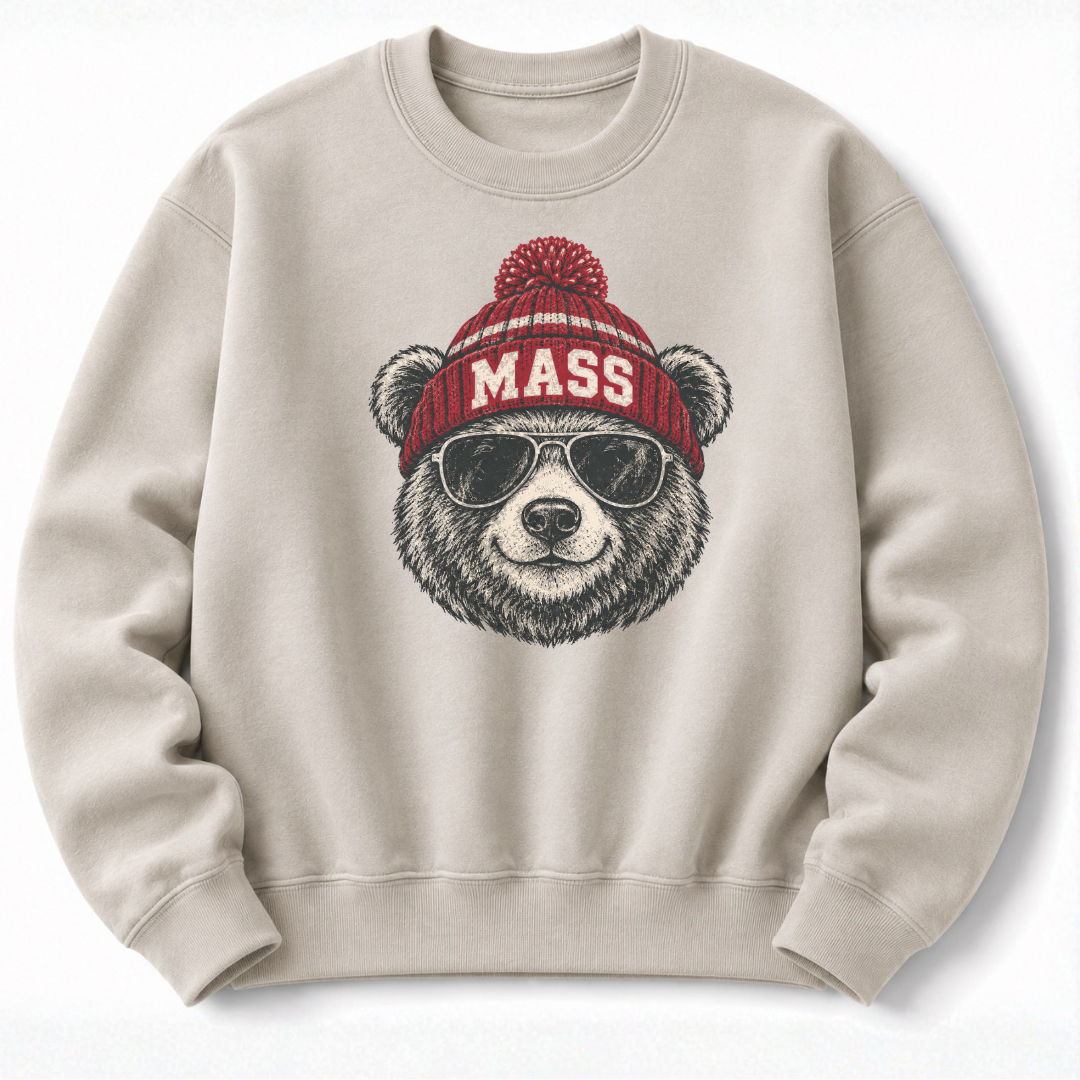 Mass Bear  Beanie Sweatshirt