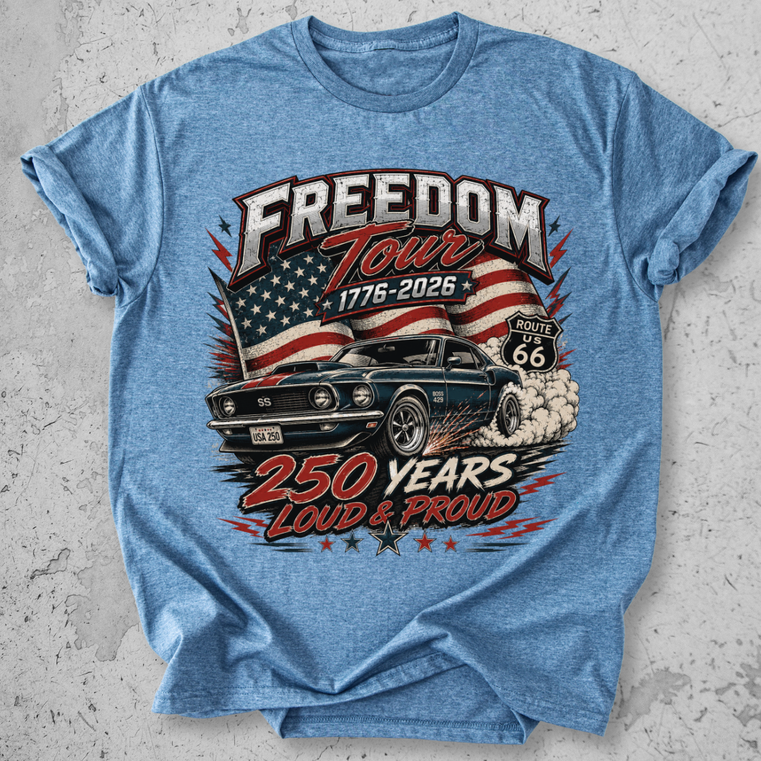 Muscle Car USA 1776  T-Shirt