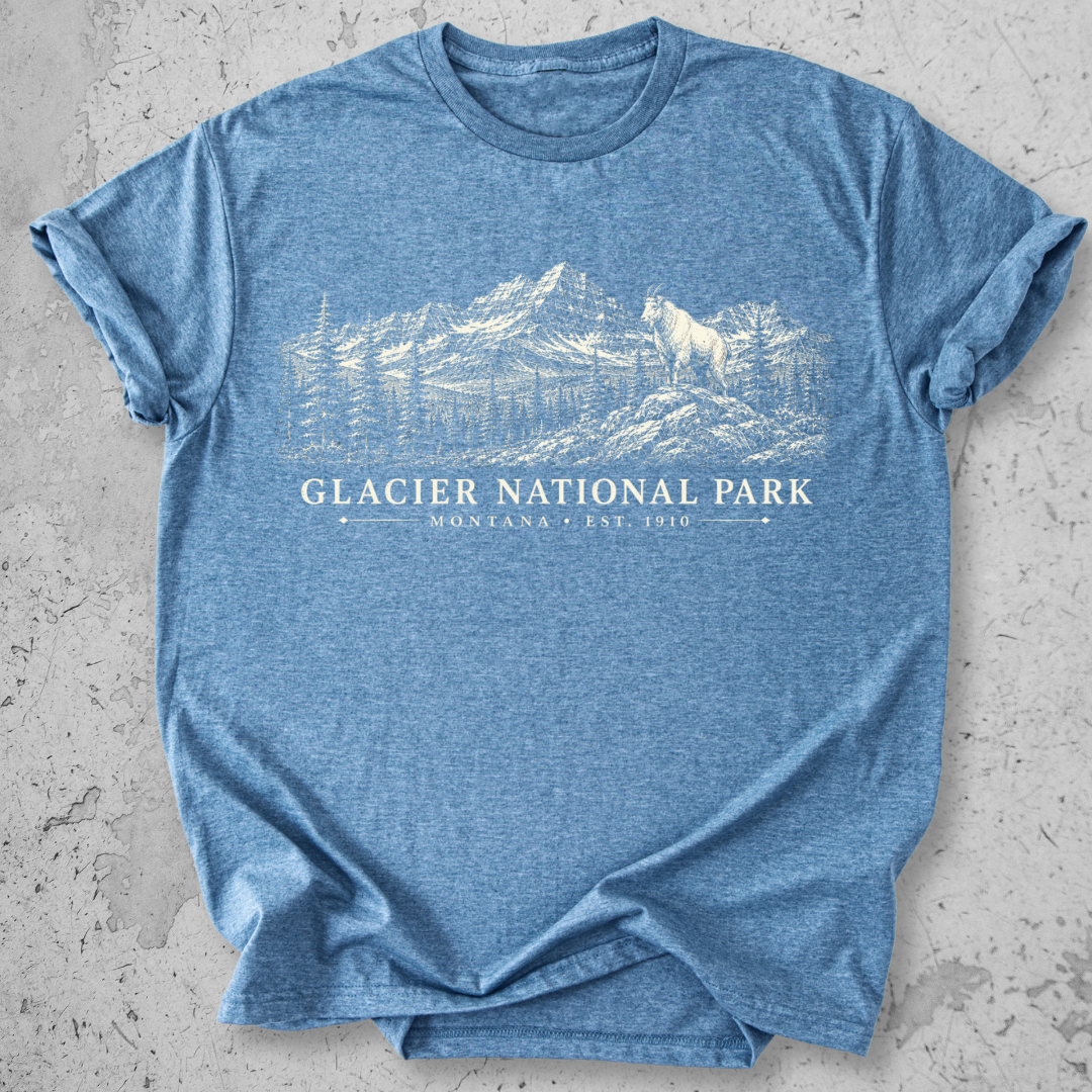 Glacier Park Goat  T-Shirt