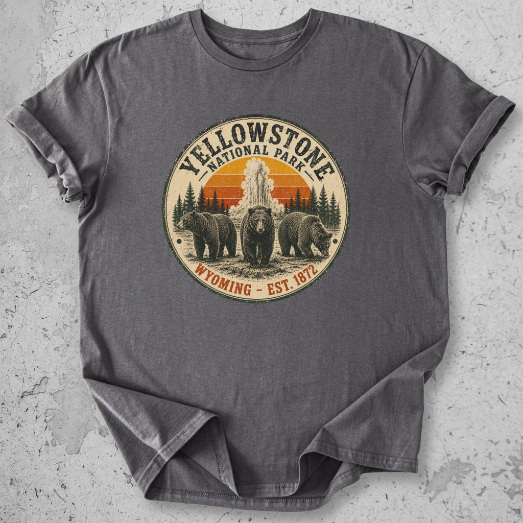 Vintage Yellowstone Medallion Bear T-Shirt