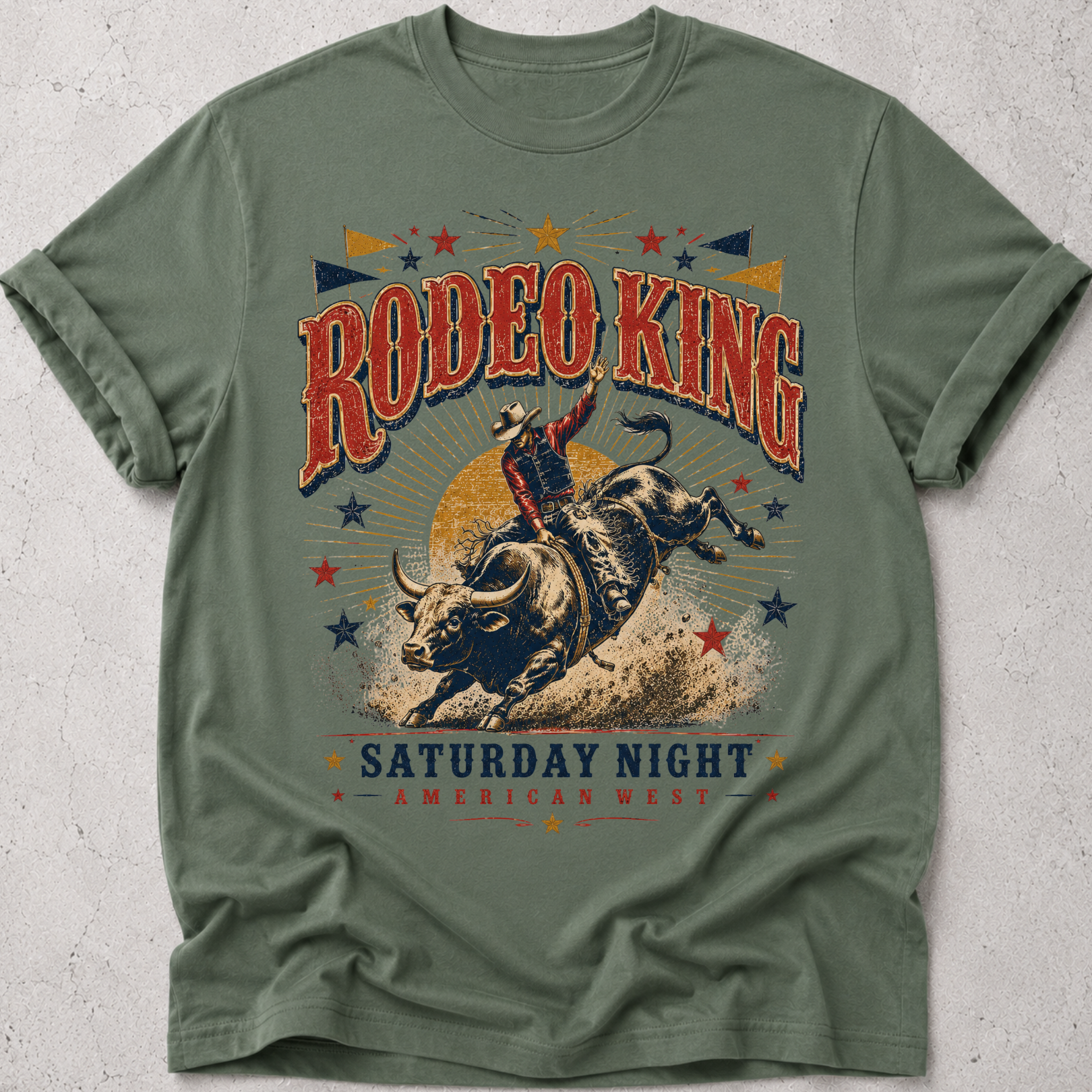 Rodeo King Saturday Night T-Shirt