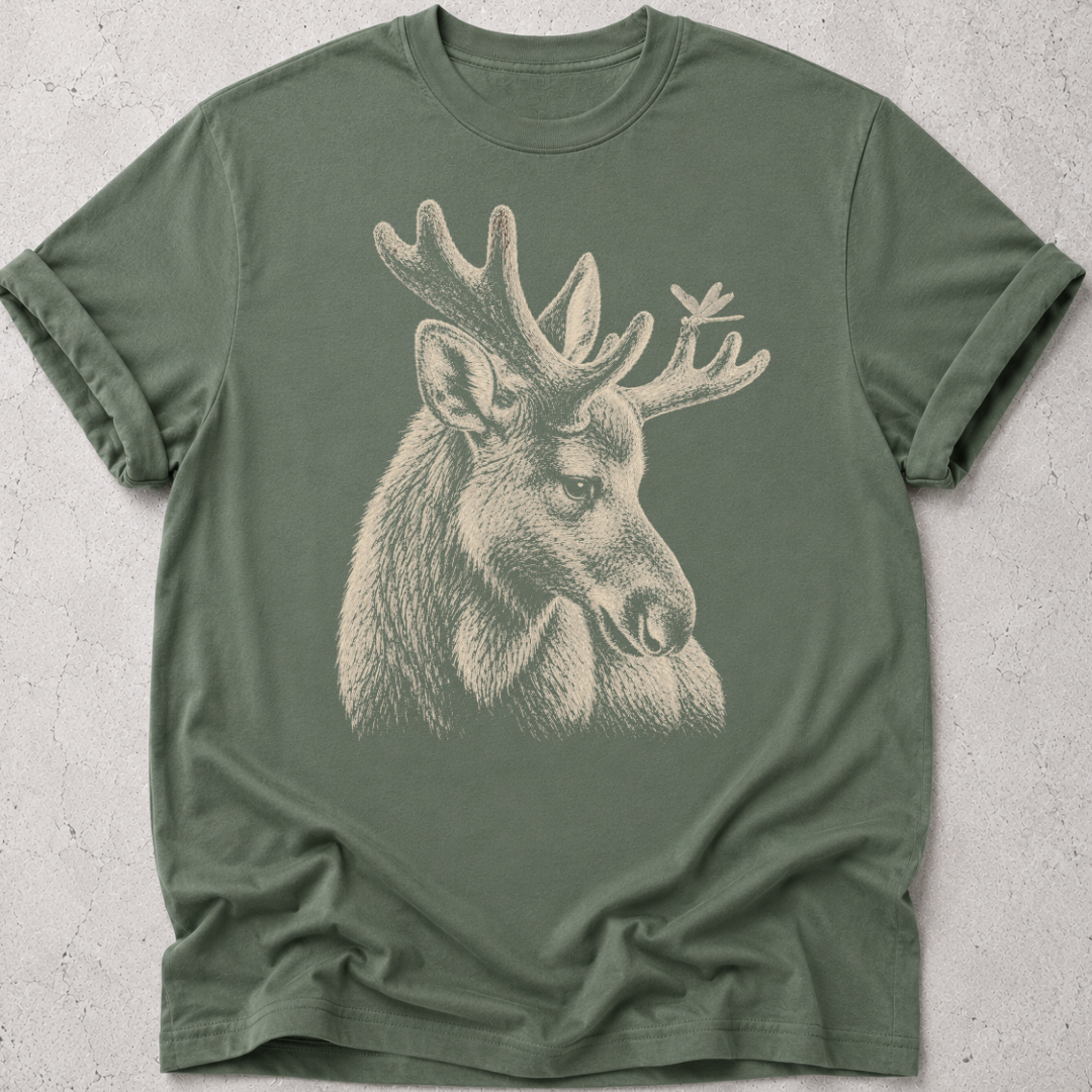 Moose and Dragonfly T-shirt