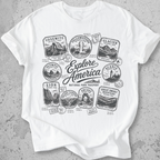 National Park Passport Stamps T-Shirt