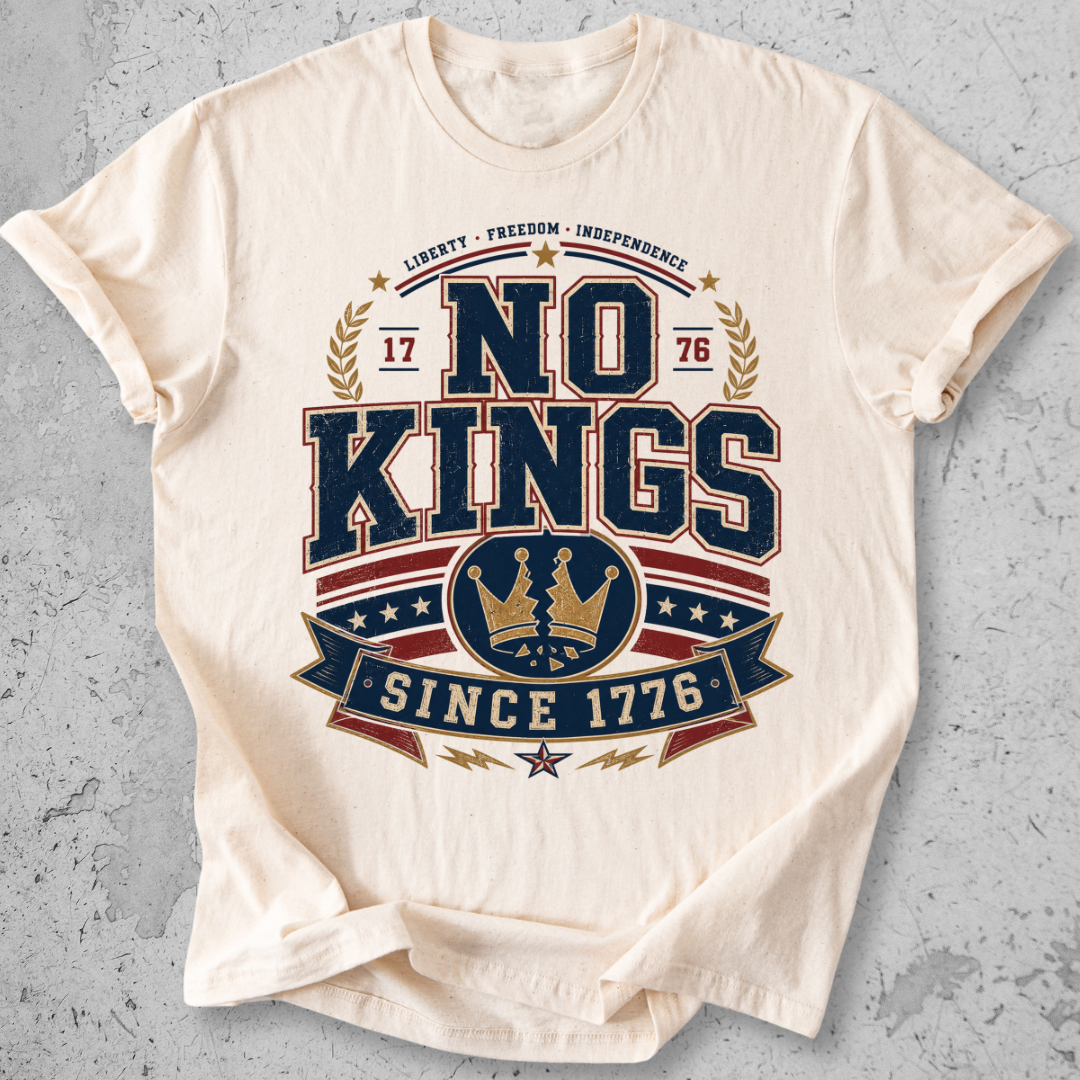 No Kings Varsity T-shirt
