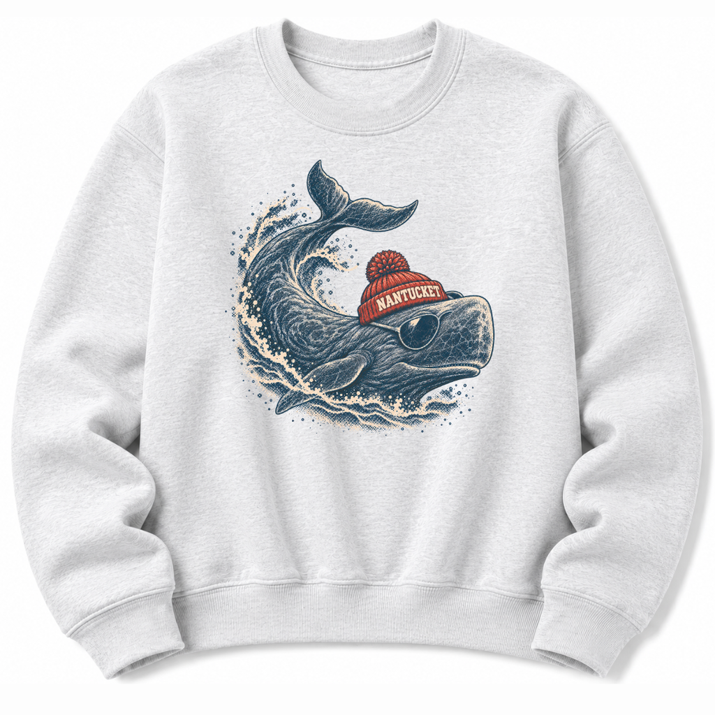 Whale Beanie Sweatshirt