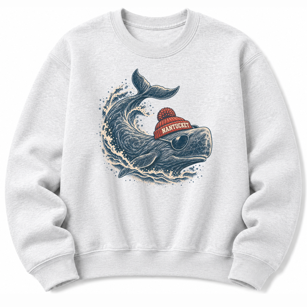 Whale Beanie Sweatshirt