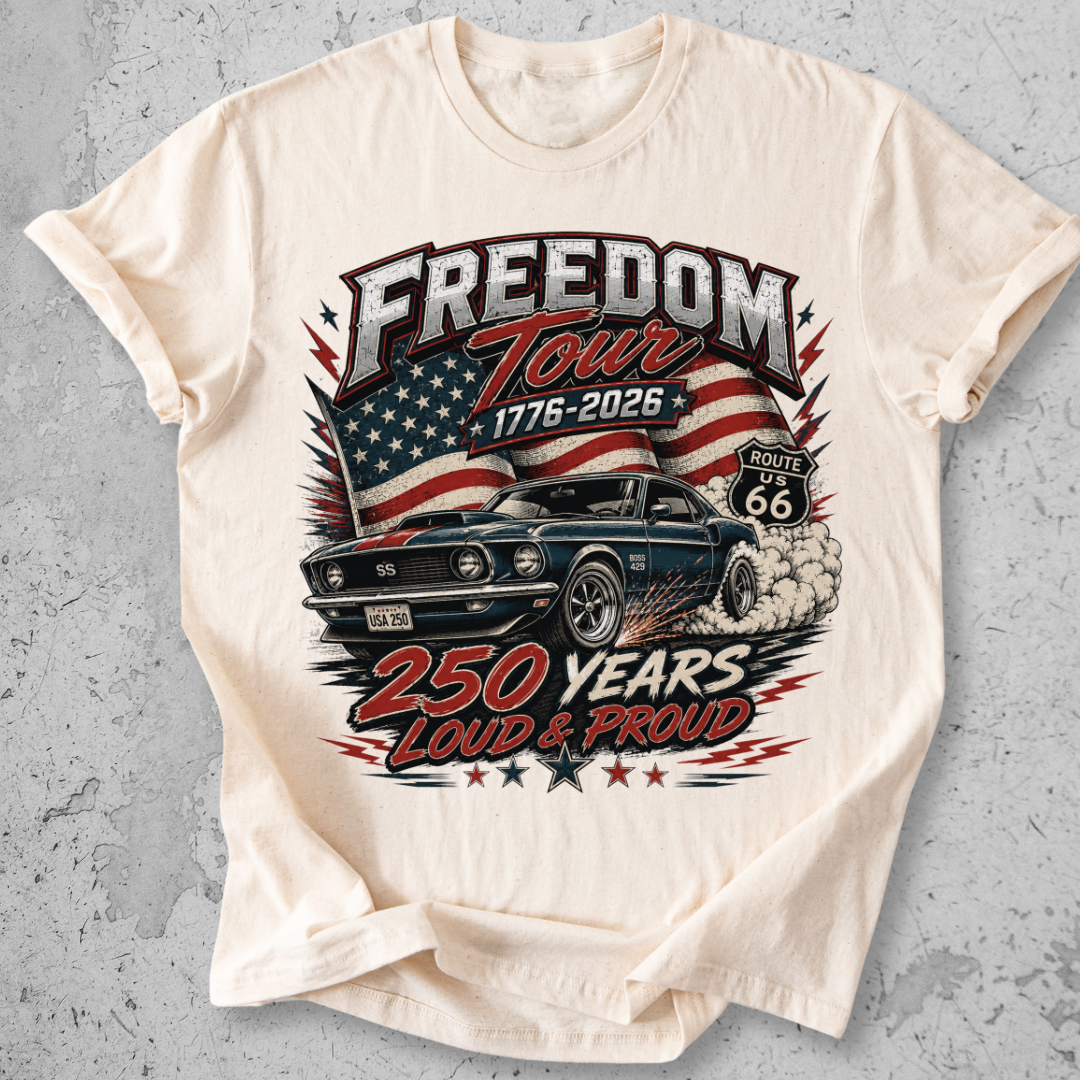 Muscle Car USA 1776  T-Shirt