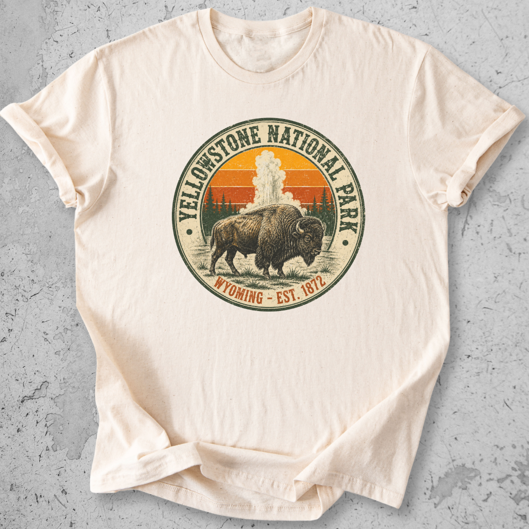 Yellowstone Medallion Bison T-Shirt