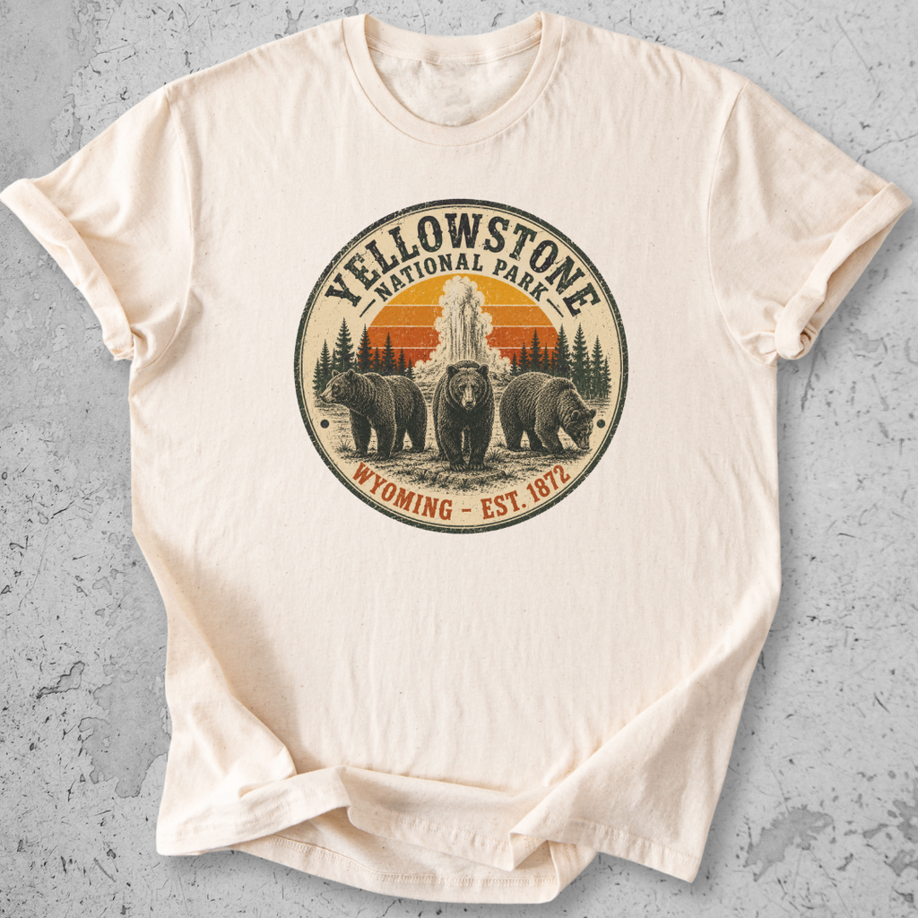 Vintage Yellowstone Medallion Bear T-Shirt