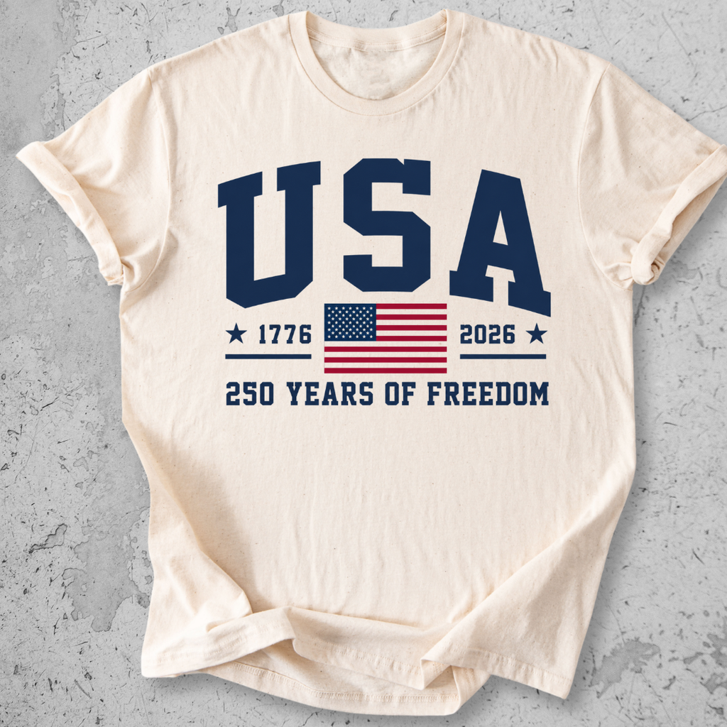 USA 250 Collegiate   T-Shirt