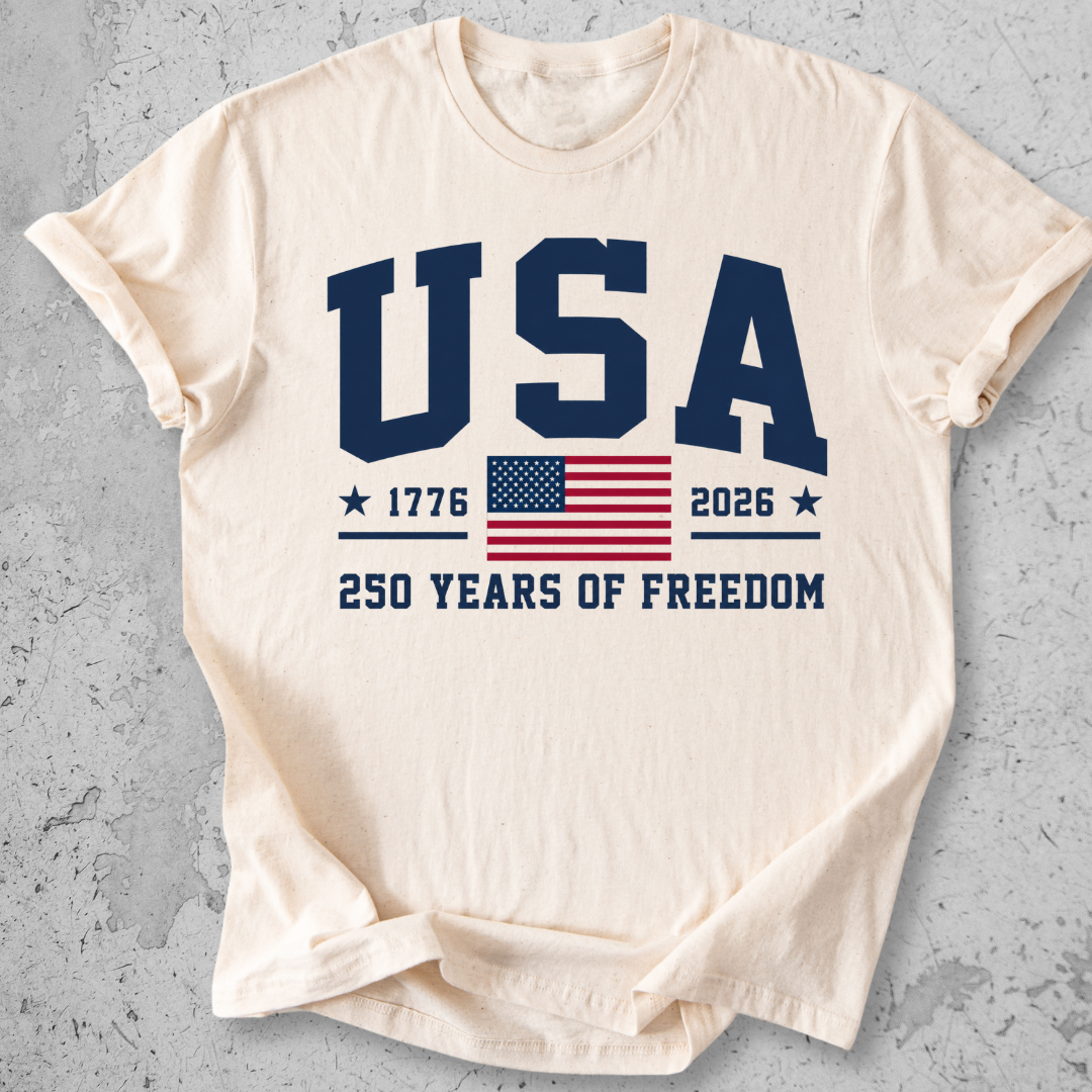 USA 250 Collegiate   T-Shirt