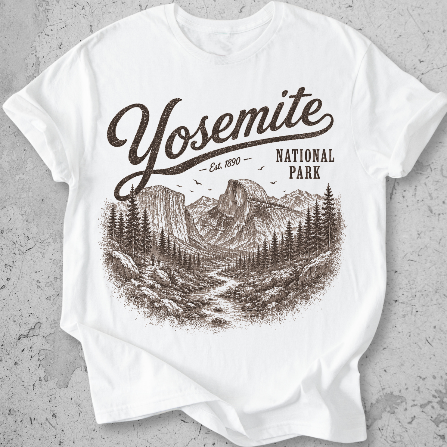 Yosemite El Capitan Vintage  T-Shirt