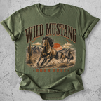 Wild Mustang Born Free T-Shirt