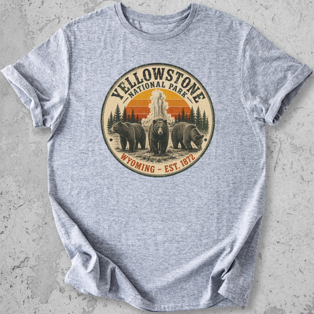 Vintage Yellowstone Medallion Bear T-Shirt