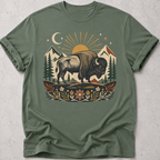 Folk Art Buffalo  T-shirt