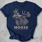 Glacier Moose Head  T-Shirt