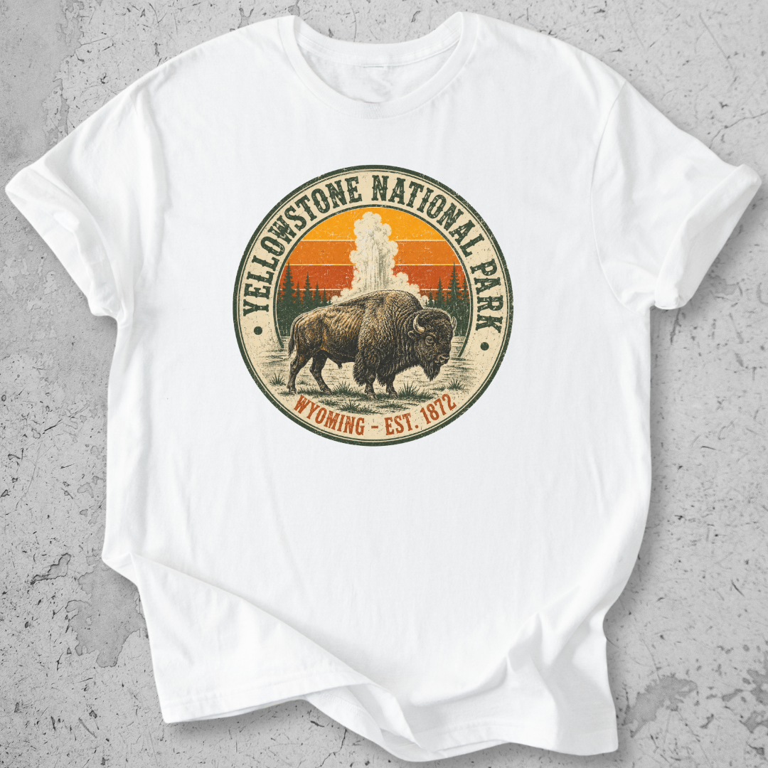 Yellowstone Medallion Bison T-Shirt