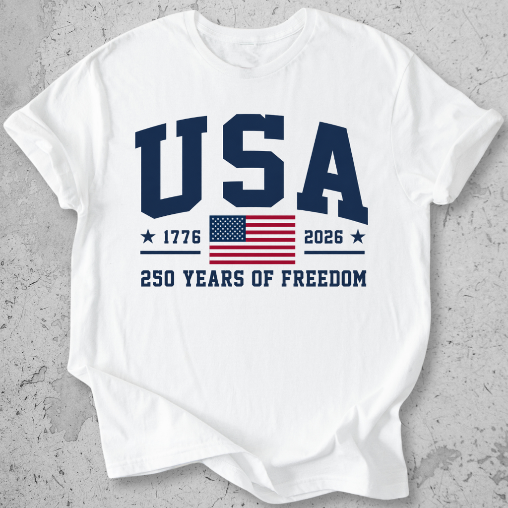 USA 250 Collegiate   T-Shirt