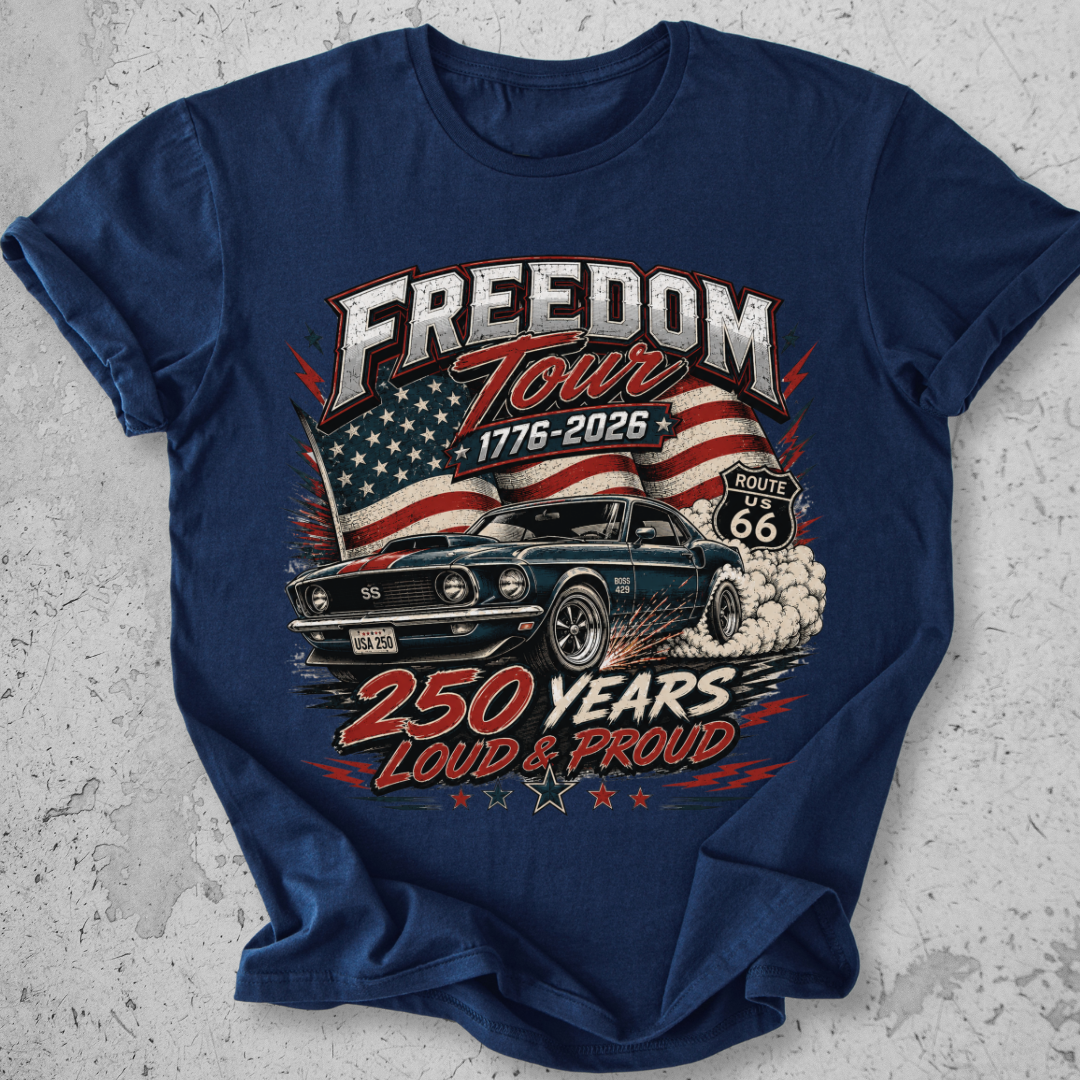 Muscle Car USA 1776  T-Shirt