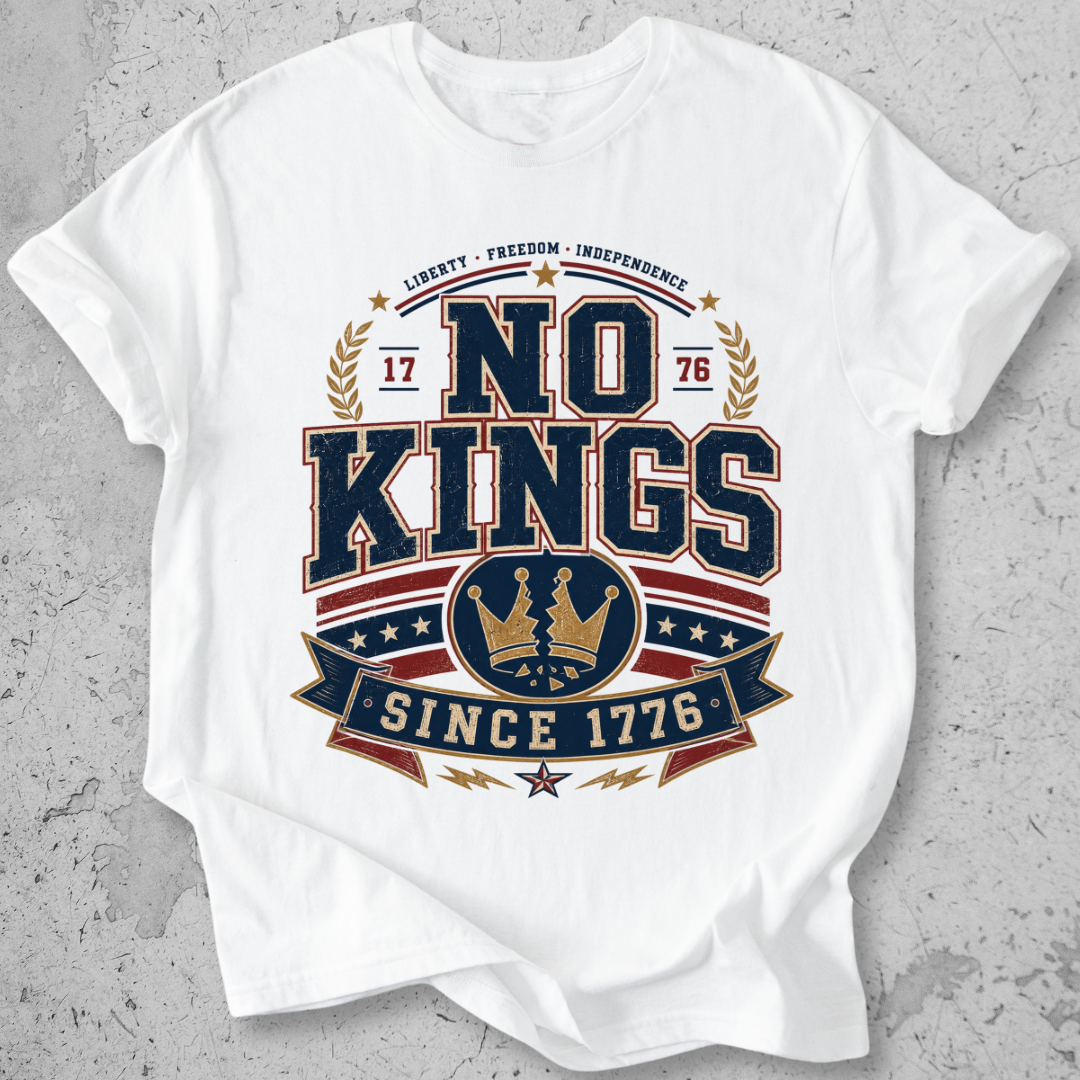 No Kings Varsity T-shirt