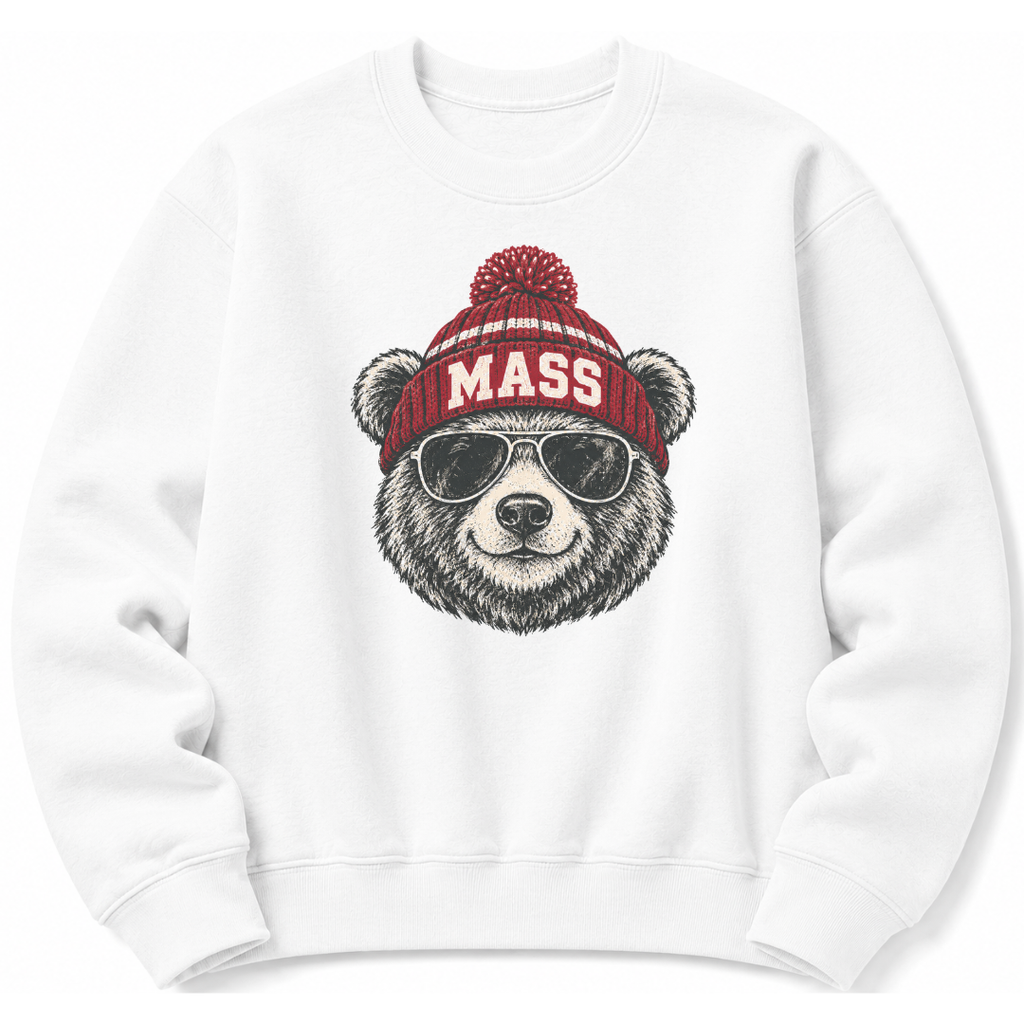 Mass Bear  Beanie Sweatshirt