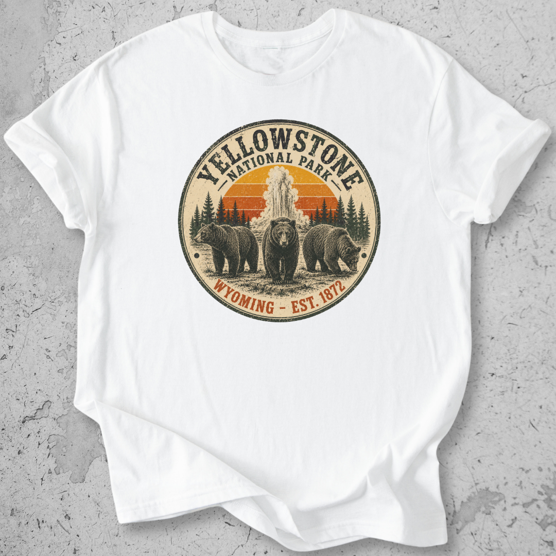 Vintage Yellowstone Medallion Bear T-Shirt