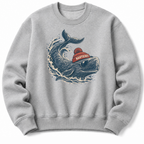 Whale Beanie Sweatshirt