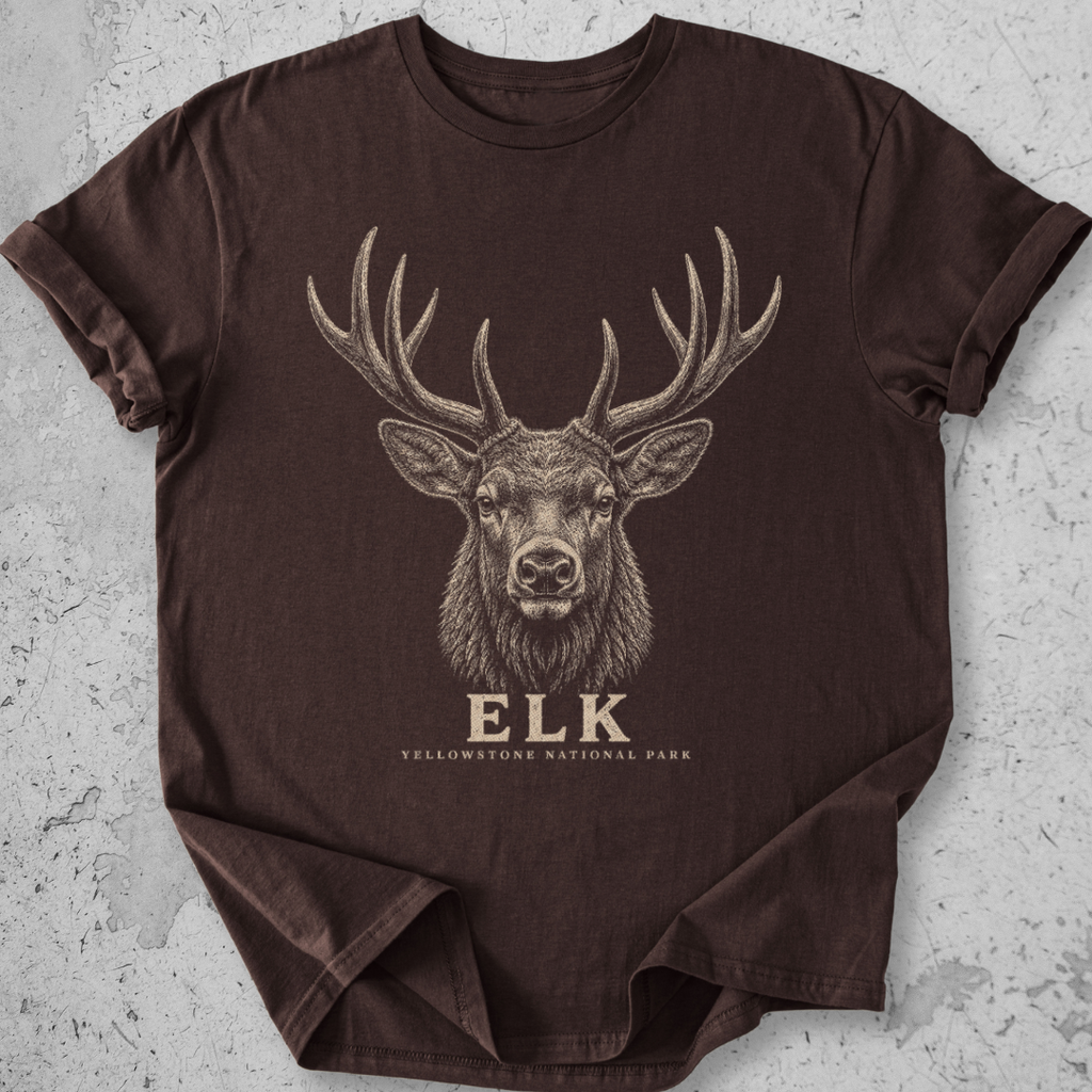 Yellowstone Elk  Head  T-Shirt