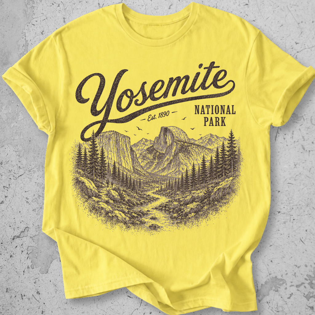 Yosemite El Capitan Vintage  T-Shirt