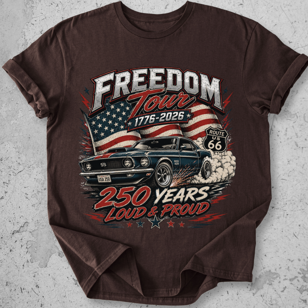 Muscle Car USA 1776  T-Shirt