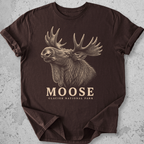Glacier Moose Head  T-Shirt