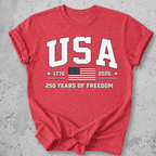 USA 250 Collegiate   T-Shirt