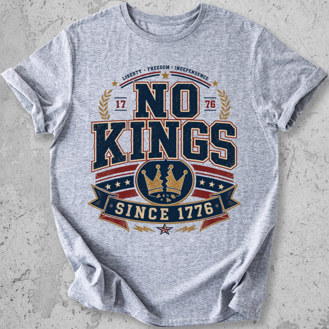 No Kings Varsity T-shirt